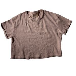Araminta James womens shirt tan size small Anthropologie Oversized Sweater